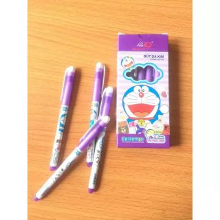 BÚT DẠ KIM DOREMON MỰC TÍM