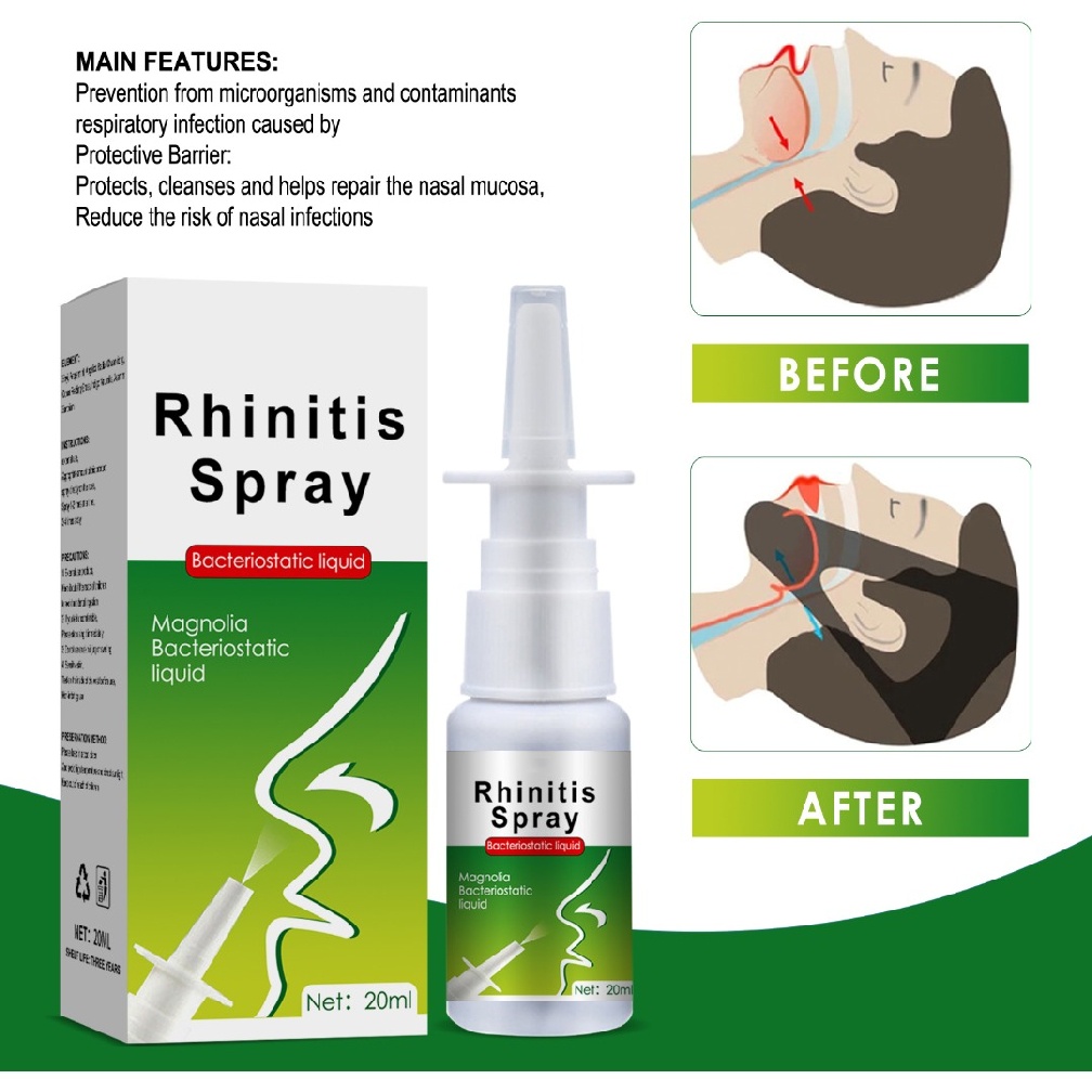 [Hàng mới về] Xịt mũi thảo mộc 20ml giảm ngứa mũi mãn tính