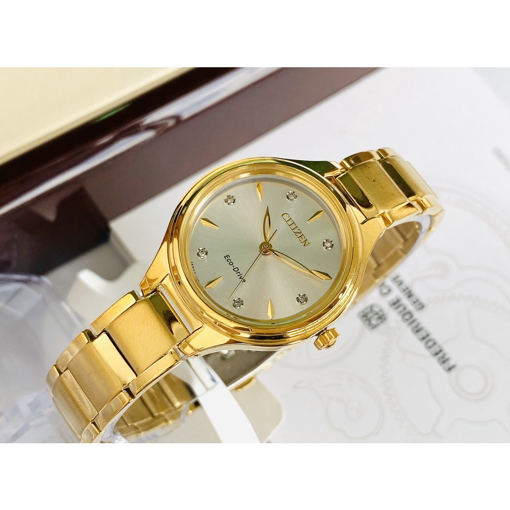 Đồng hồ Nữ Citizen FE2102-55A Eco-Drive Corso đính Diamond sang trọng