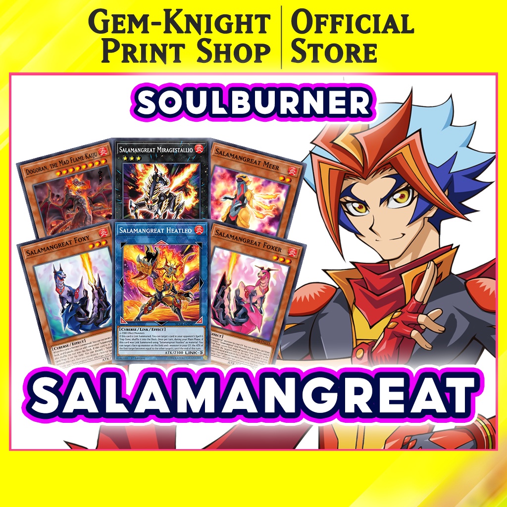 [Bài In] Bộ bài Yugioh - Structure Deck: Soulburner - Salamangreat Takeru Homura Deck