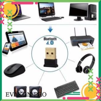 USB Bluetooth V4.0 kết nối bàn phím, chuột tay cầm chơi game, loa...dành cho PC, Laptop