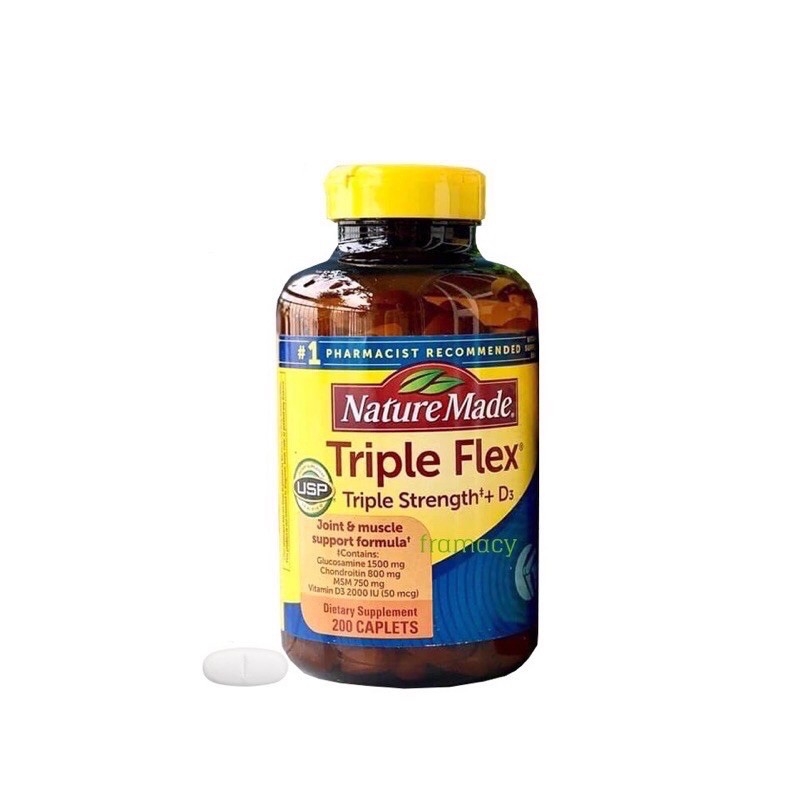 Viên uống bổ khớp Nature Made Triple Flex 200v