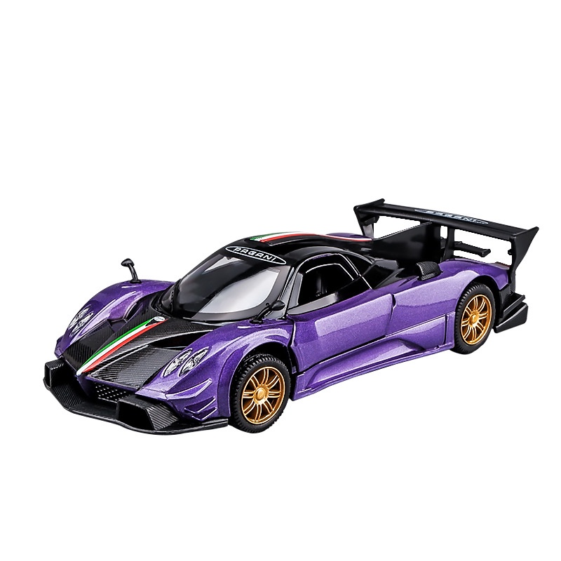 Mô Hình Xe Hơi Pagani Zonda Revolucion Có Đèn Và Âm Thanh Bằng Hợp Kim Tỉ Lệ 1: 31 Làm Quà Sinh Nhật Cho Bé Trai
