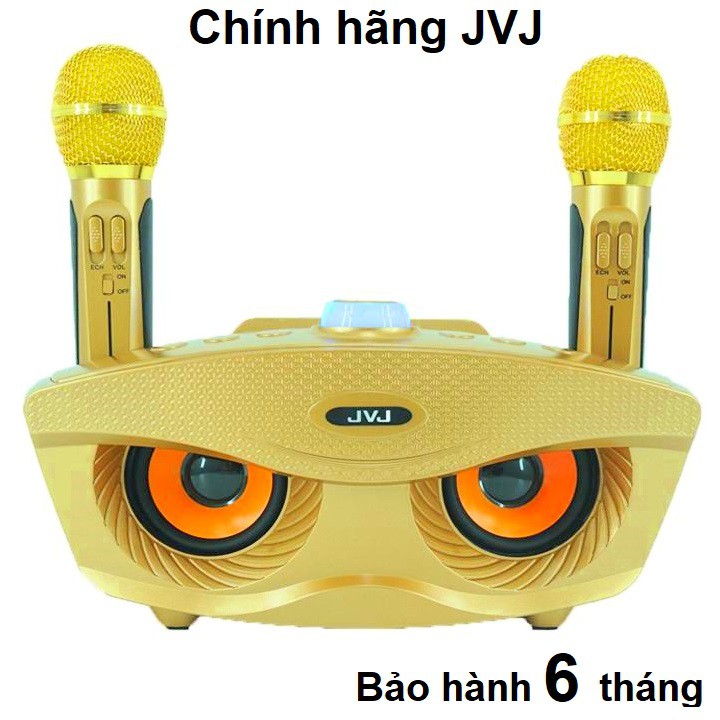 Loa kèm micro hát karaoke Bluetooth JVJ SD306 Không dây - kèm 2 micro hát karaoke không dây bluetooth bass cực chuẩn