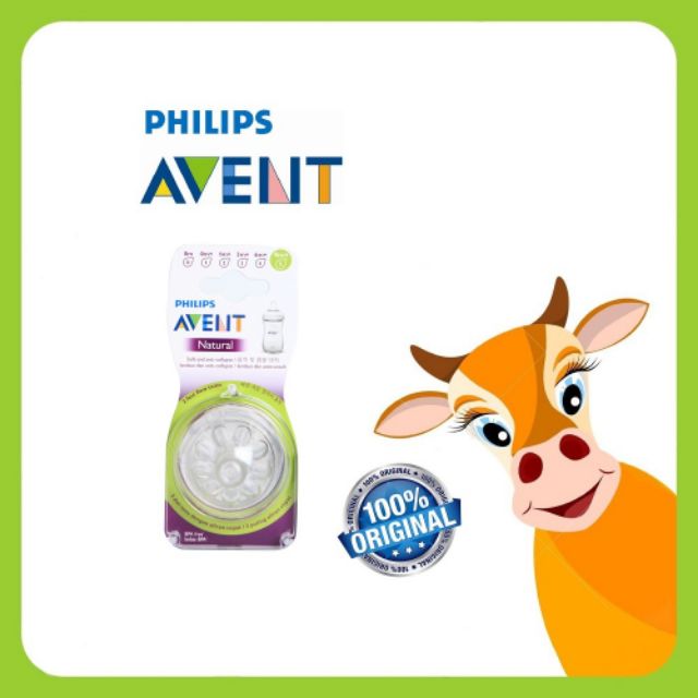 Núm Avent Natural số 5 cho bình Avent Natural cổ rộng