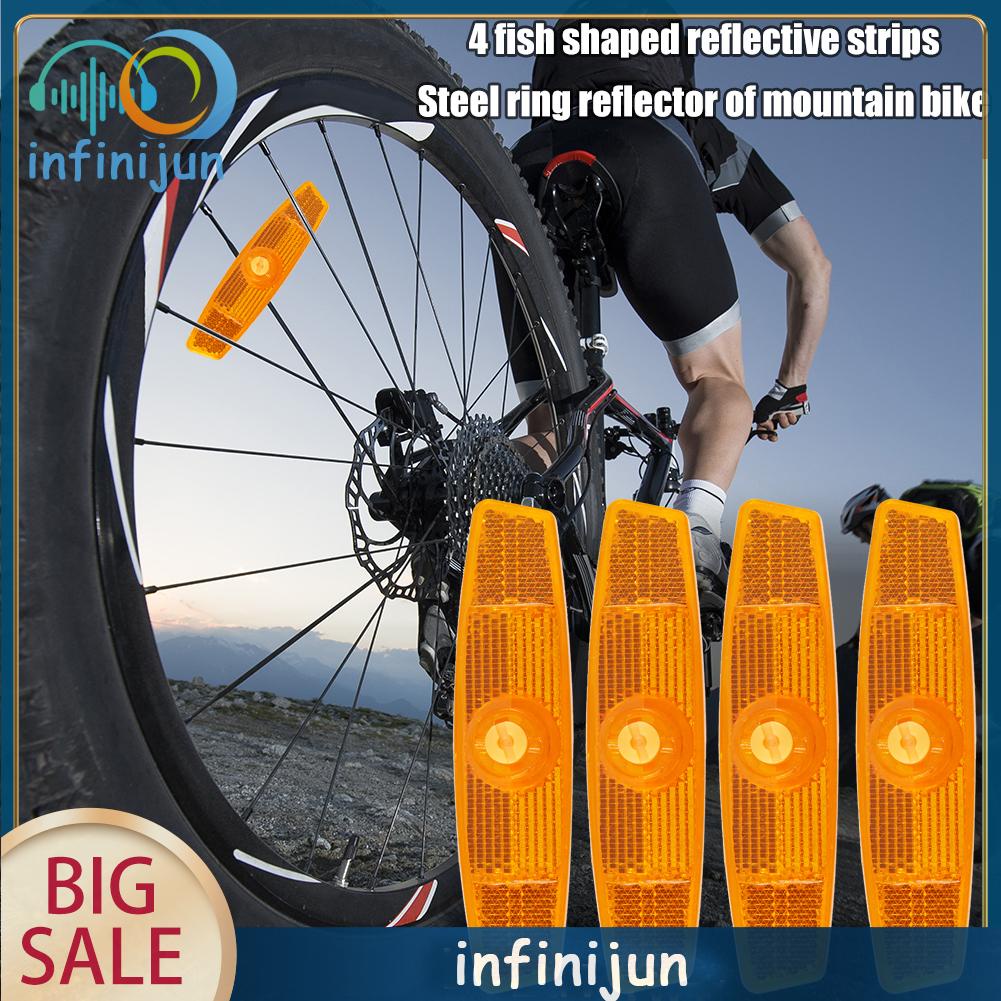 Bộ 4 kẹp phản quang gắn căm xe đạp chất lượng