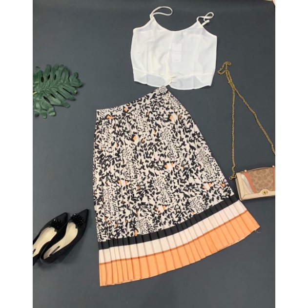 Chân váy xếp ly Topshop Pleated Skirt