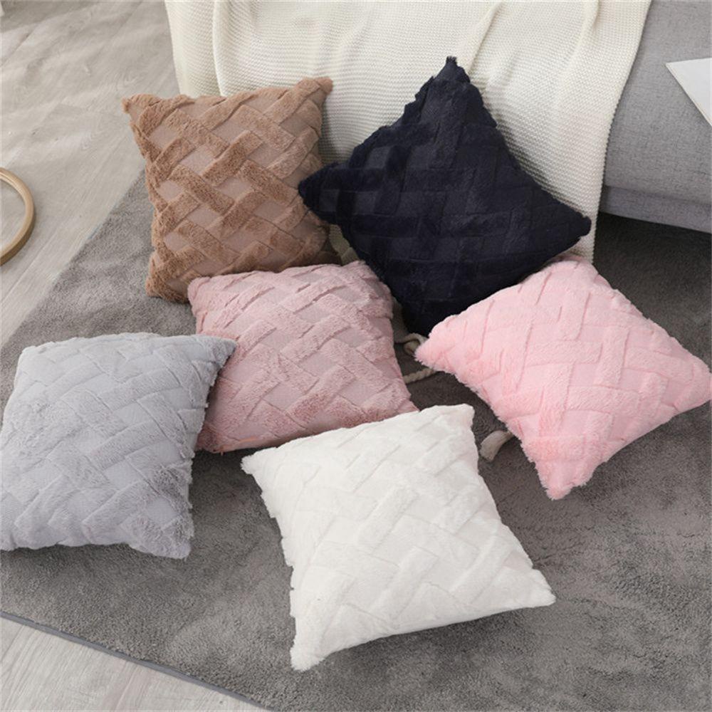 Vỏ Gối Lông Nhung Mềm Mại Kích Thước 45 * 45cm
