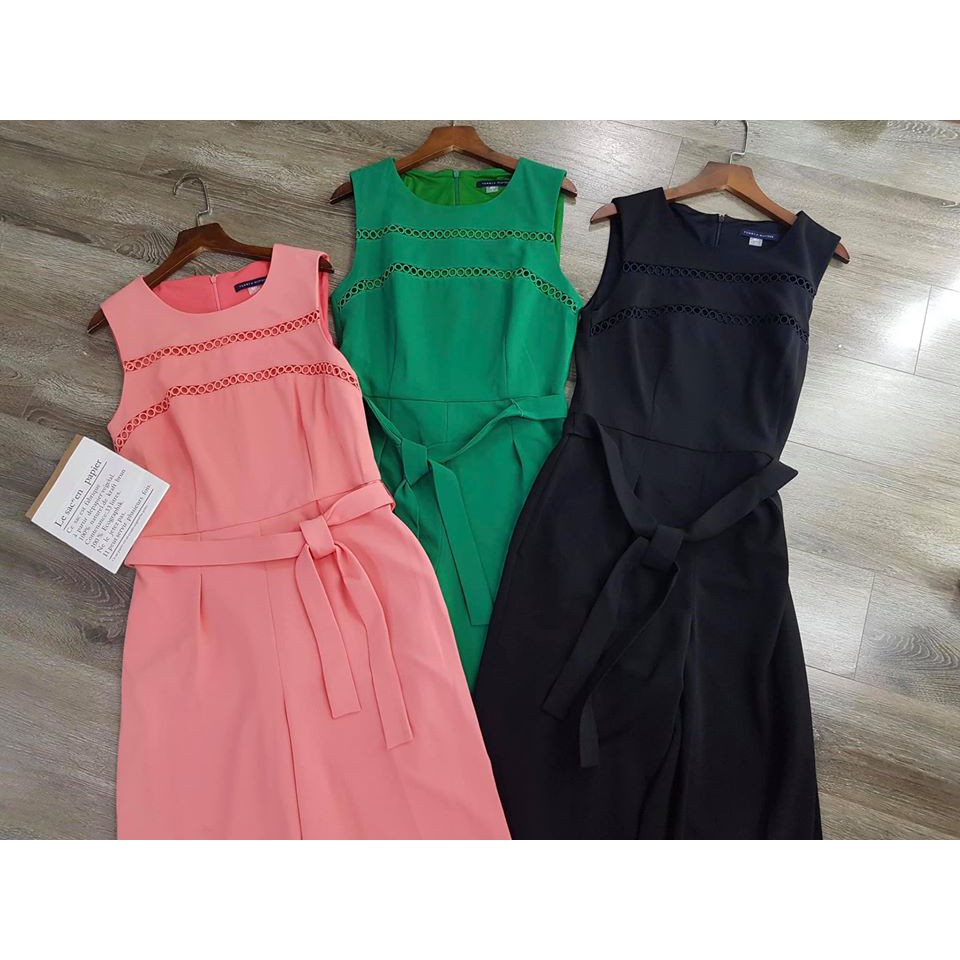Bộ Jumpsuit 3 màu phối viền ren - hàng dư xịn
