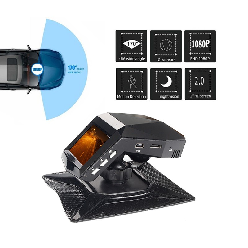 Máy Quay Hành Trình Ô Tô 2 Inch Hd 1080 Kèm Phụ Kiện | BigBuy360 - bigbuy360.vn