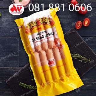 Gói 10 cây xúc xích gà vàng romas - xúc xích Đức Việt - Chuyên bán sỉ.