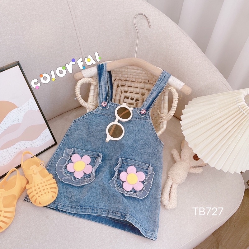 yếm bò túi hoa cho bé gái ( ảnh thật)
