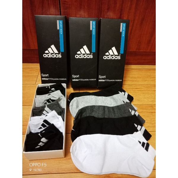 [Hộp 5 đôi] Hộp tất Nam cổ ngắn thể thao hàng chuẩn mịn 5 đôi