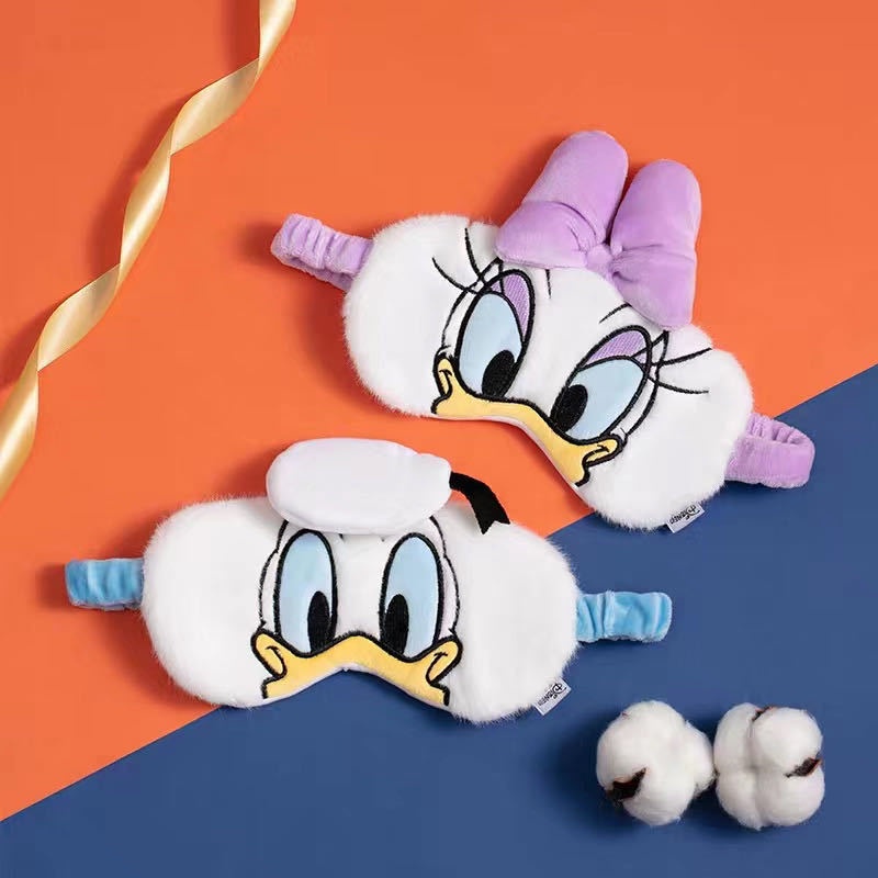 DISNEY Mặt Nạ Che Mắt Ngủ Hình Chuột Mickey Minnie Nhồi Bông Mềm Mại Dùng Làm Quà Tặng Cho Bé