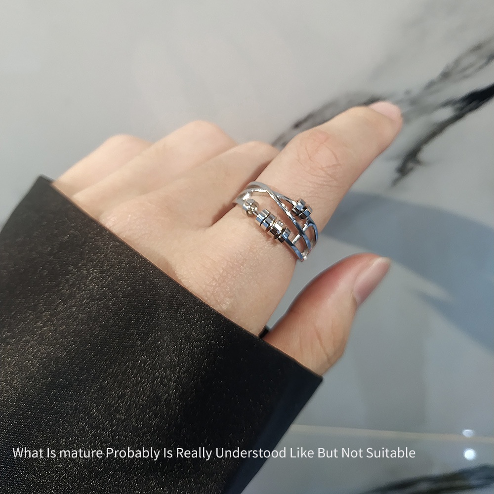 Mới Nhẫn Đeo Tay Ba Vòng Nhẫn Thông Minh Sang Trọng