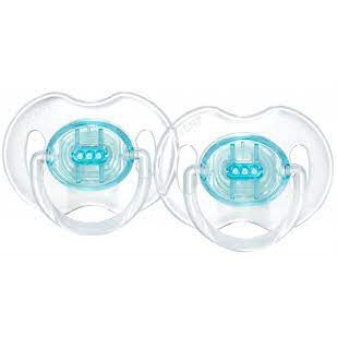 Vỉ 2 Núm Ty Ngậm Trong Suốt Cho Bé Từ 0-6 Tháng Philips Avent SCF170/18- 2 Chiếc/hộp