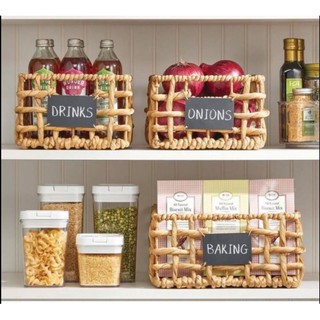 [Giá xưởng] Giỏ lục bình đan thưa chữ nhật có vải lót