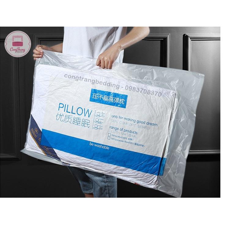 Ruột Gối Đầu Cao Cấp Pillow Ép Hơi, Có Khoá Kéo - Nhiều Màu Tiêu Chuẩn 5* Kích Thước 45x65cm