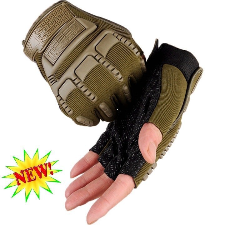Găng tay tactical chiến thuật phong cách lính mpact cụt PUBG