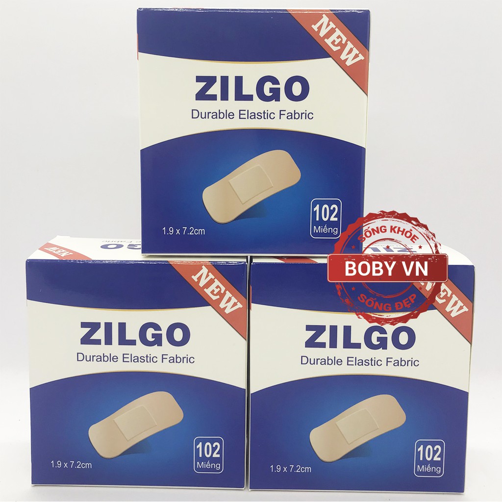 Băng cá nhân Zilgo 102 miếng (102 miếng)