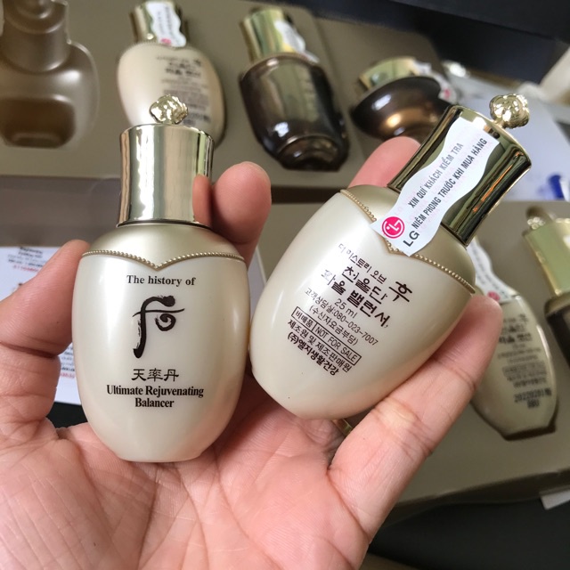 Nước hoa hồng Whoo Ultimate Rejuvenating Balancer 25ml - Chuẩn chính hãng LG Vina