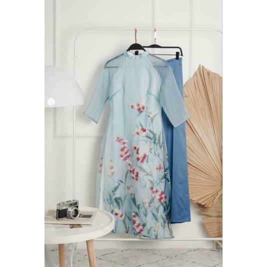 🥰Áo dài cách tân ogan cao cấp kết hoa nổi hàng thiết kế sang xịn áo dài 4 tà đẹp giá rẻ