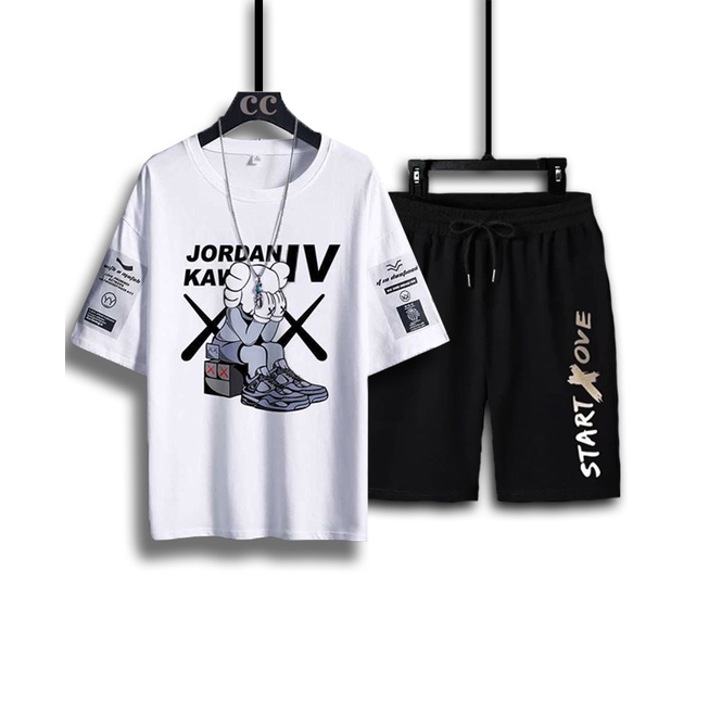 Set Bộ ComBo quần jogger kaki áo thun ngộ nghĩnh thời trang học sinh, Thời trang nam hot 2022, Tina Store - TC99-Q01