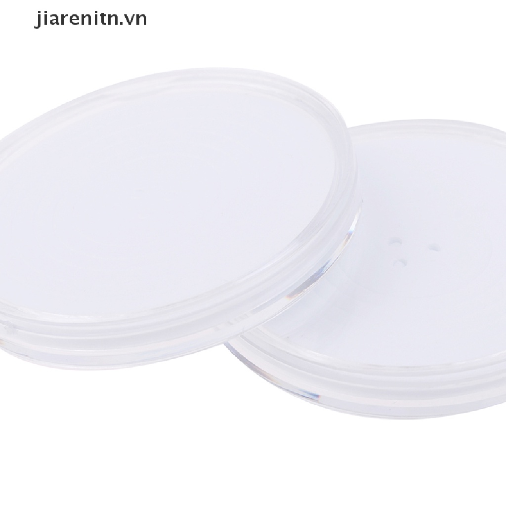 Jiarenitn 20pcs 46mm Plastic Coin Holder Capsule Storage Case Collection Display Container vn