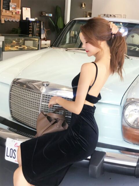 Đầm body nhung sexy