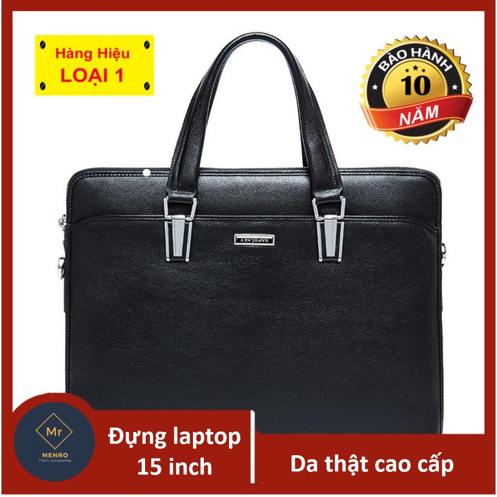 Túi xách công sở nam đựng laptop CDN71 CHẤT LIỆU DA BÒ THẬT 100% I ĐƯỜNG MAY TINH XẢO SẮC NÉT