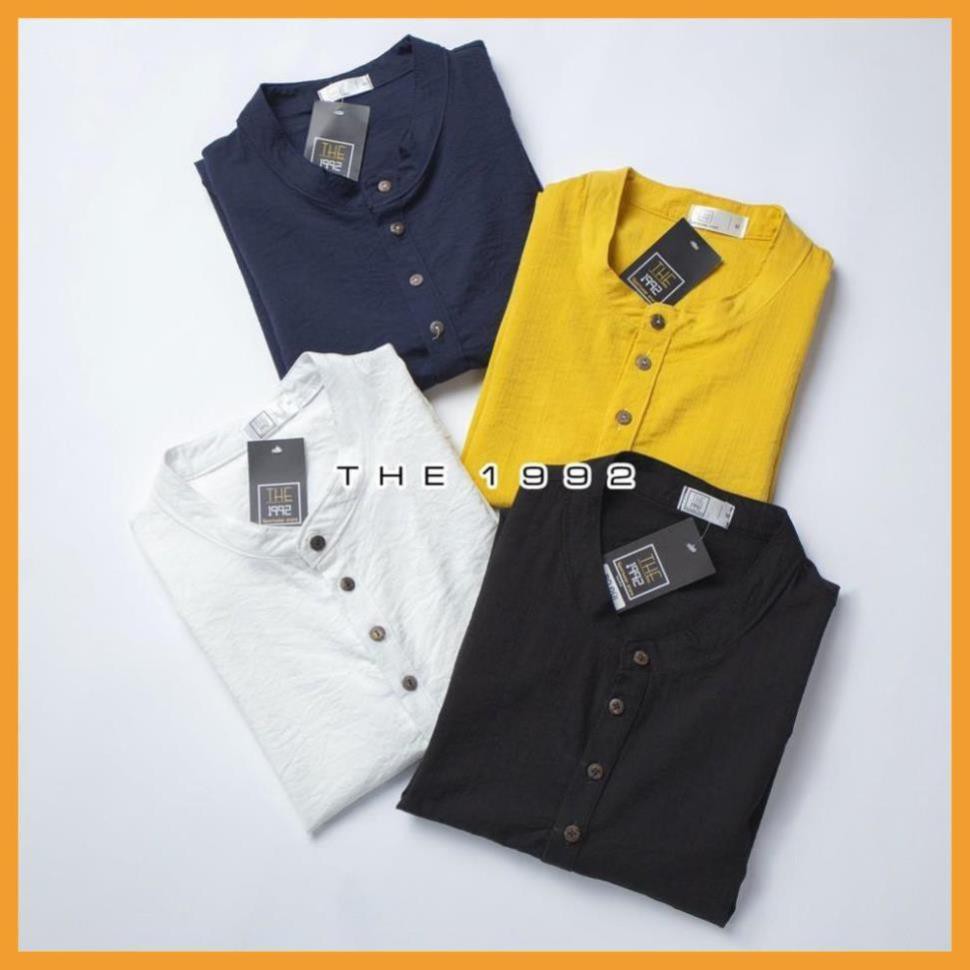 HÀNG HOT] Áo thun nam, Áo đũi nam cổ tàu cộc tay chất liệu cực mát | BigBuy360 - bigbuy360.vn