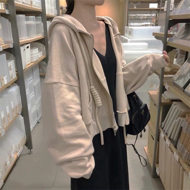 Áo khoác rộng ulzzang  ảnh thật ở cuối