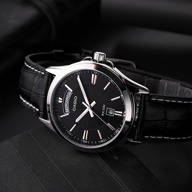 Đồng Hồ Nam Dây Da Casio Standard MTP-1381L-1A Chính Hãng MTP-1381L-1AVDF