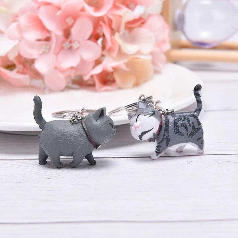 MIHAN1 Cute Key Rings Cat Bag Charm Keychain Creative Car Chains Keyrings Pendant