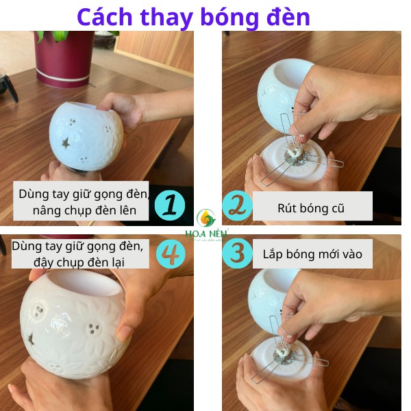 Bóng đèn cho đèn xông tinh dầu - 1 bóng - Tinh dầu Hoa Nén