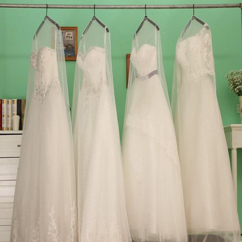 Vỏ Bọc Quần Áo Bằng Vải Tulle Mềm Trong Suốt Chống Bụi Tiện Dụng Cho Gia Đình
