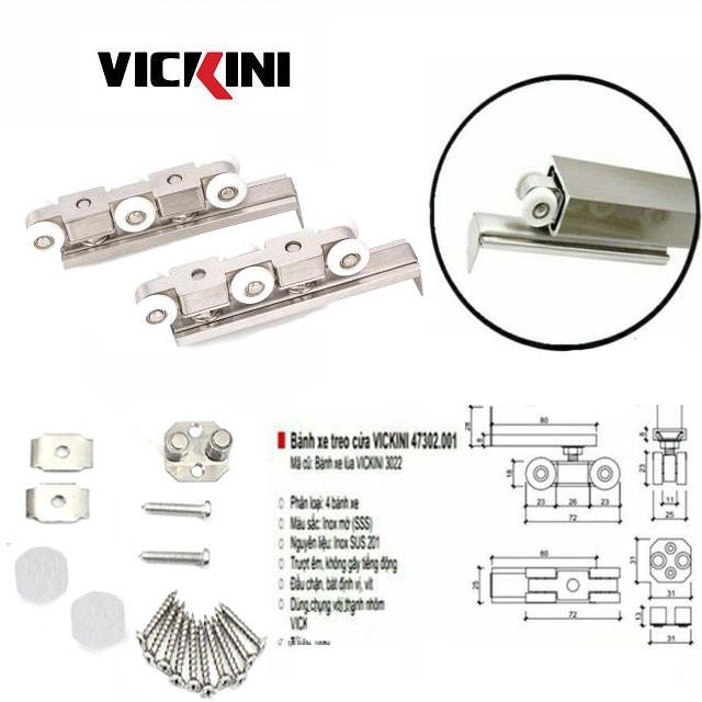 Bánh xe lùa VICKINI 47302.001