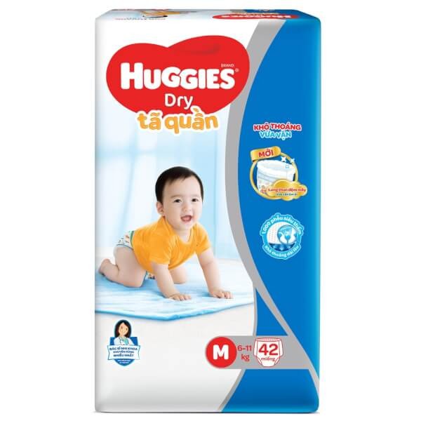 Bỉm Quần HUGGIES Mẫu Mới Đủ Size M42,L38, XL34, XXL30