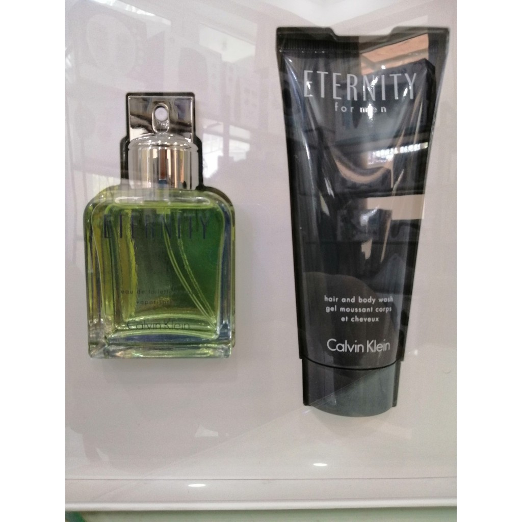 Bộ quà tặng Calvin Klein Eternity (M) 50ml EDT + 100ml Sữa tắm dành cho nam