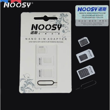 Bộ adapter chuyển đổi Nano sim Noosy