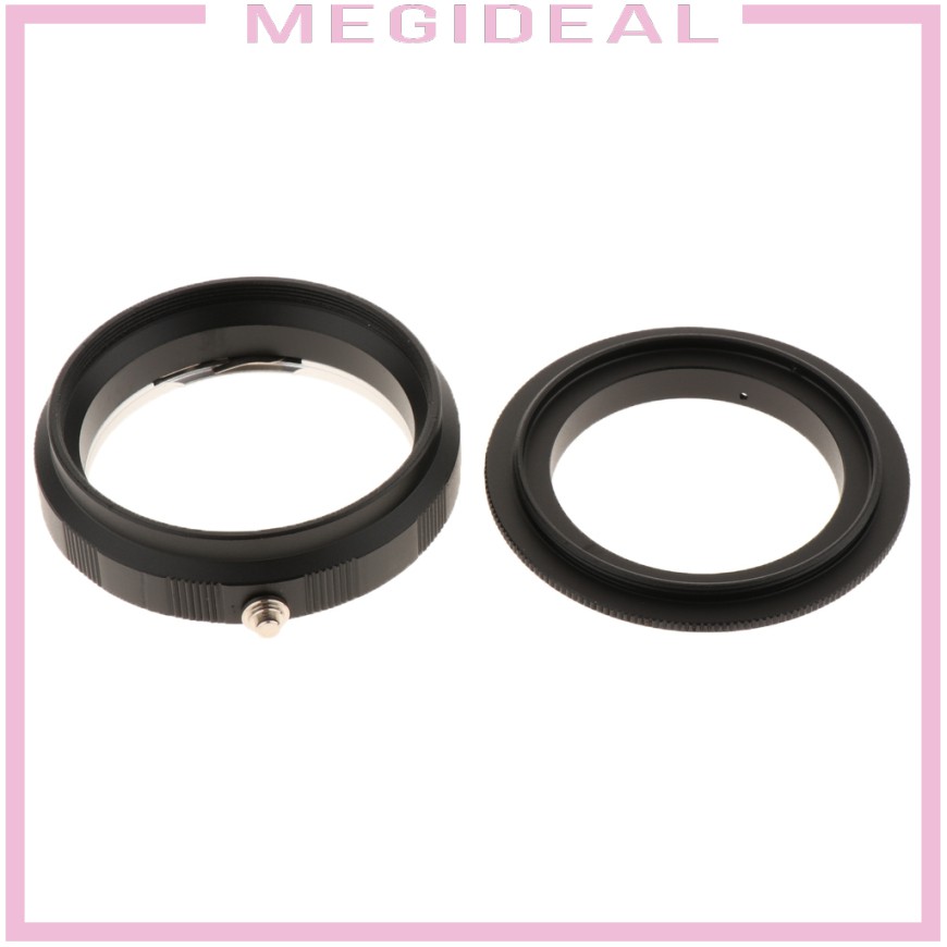 52mm Macro Reverse Mount Adapter+Rear Lens Protection Ring for Nikon AI Lens