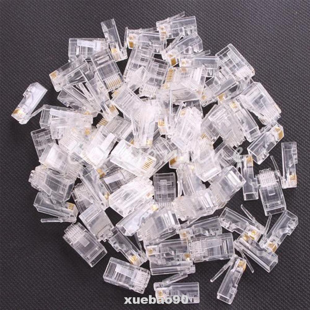 Set 100 Đầu Nối Dây Cáp Mạng | BigBuy360 - bigbuy360.vn