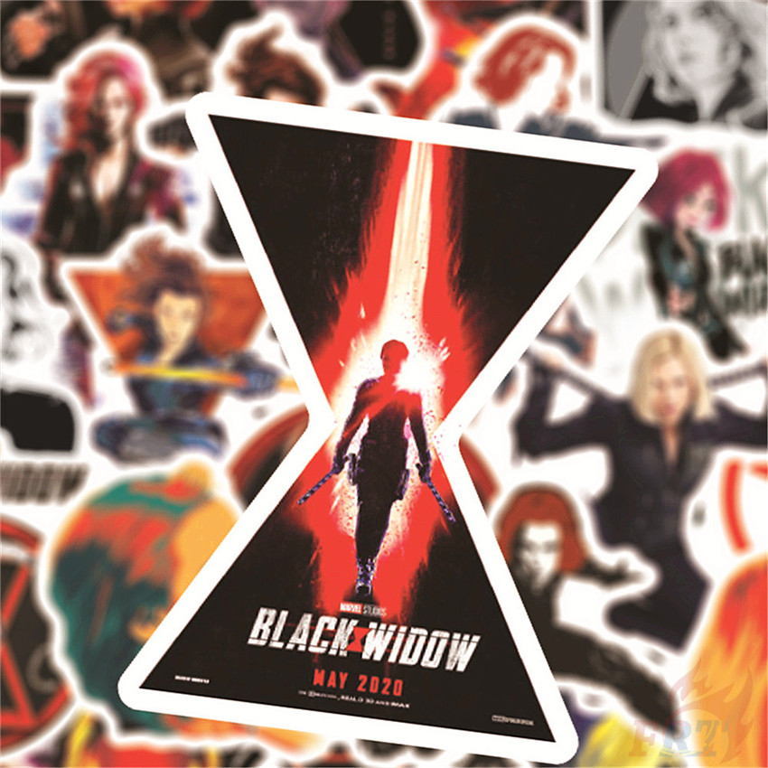 ❉ Black Widow Series 02 - Marvel Superhero Stickers ❉ 50Pcs/Set Scarlett Johansson DIY Fashion Luggage Laptop Skateboard Decals Doodle Stickers