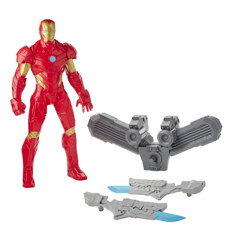 Đồ Chơi Mô Hình Mattel Avengers Siêu Anh Hùng Iron Man Tích Hợp Cánh Bay Siêu Cấp E7360