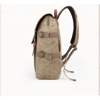 Balo máy ảnh canvas half nắp da_CVASS03
