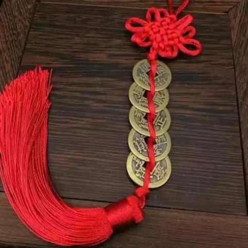Dây đồng xu ngũ đế Dây đồng tiền may mắn tài lộc thịnh vượng