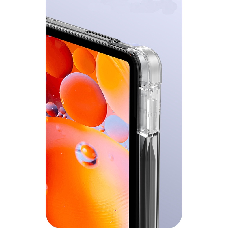 Bao da Cover Cho Máy Tính Bảng Xiaomi Mi Pad 5 / 5 Pro 11 Inch Lưng Trong Suốt Có Khe Đựng Viết Smart Cover