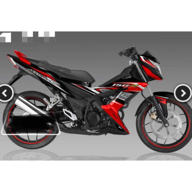 tem rời sonic 150 đỏ đen - decal ruby