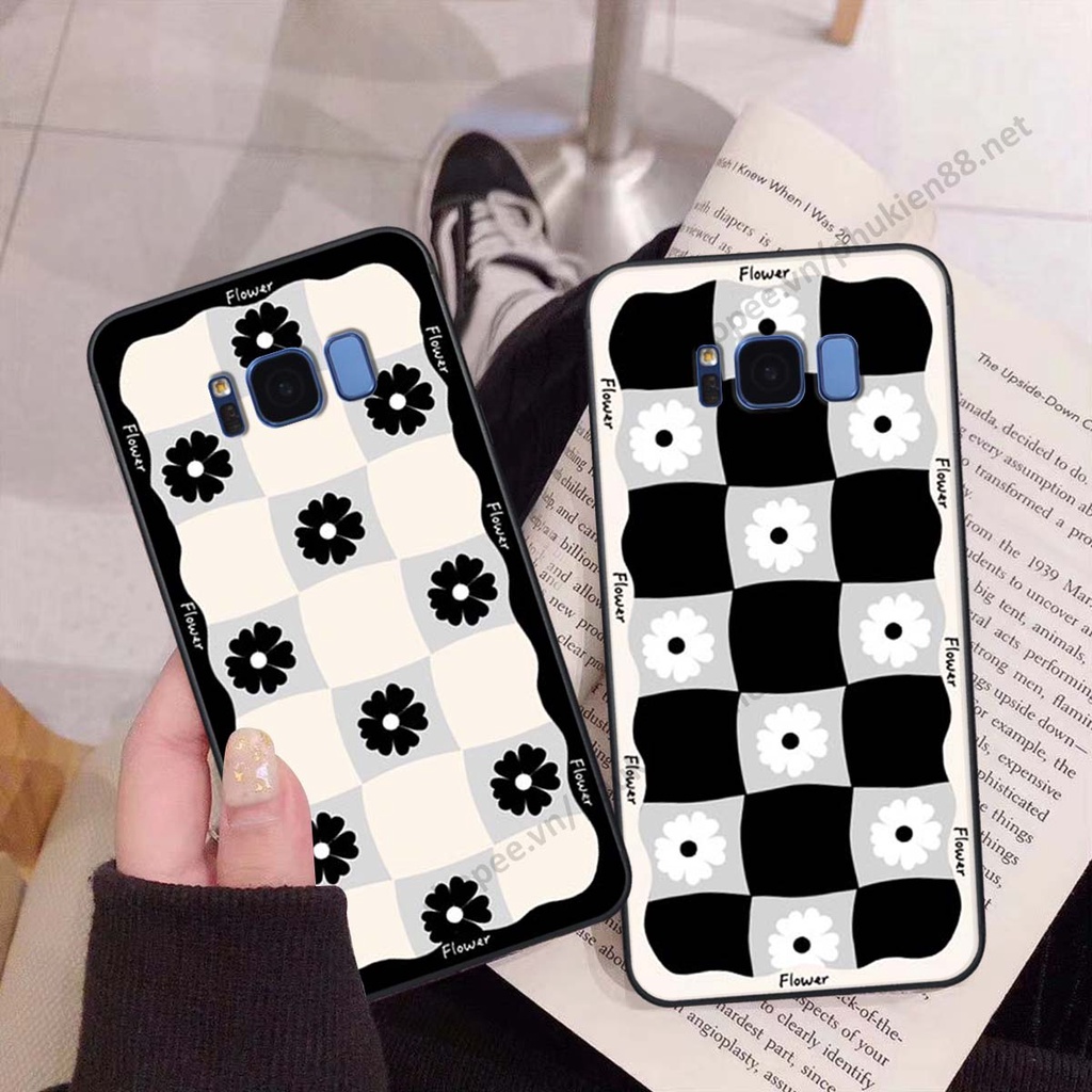 Ốp lưng Samsung S8 / S8 Plus / S8+ ốp điện thoại LineBear, bé tóc xù, hoa siêu đẹp