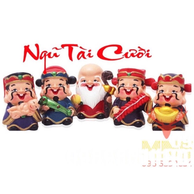 BỘ TƯỢNG 5 ÔNG THẦN TÀI